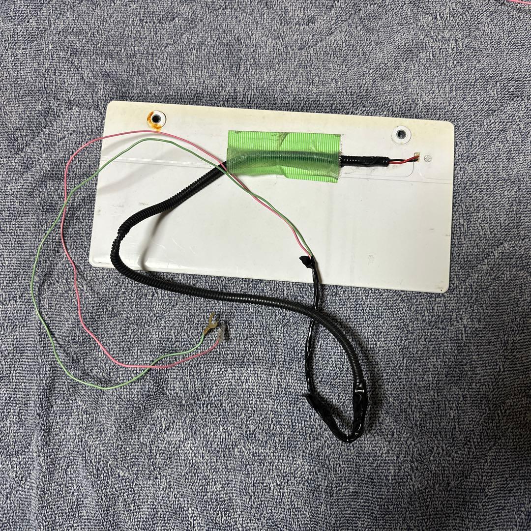 点灯確認済 字光式ナンバーAIR 2枚セット 新品メッキ枠