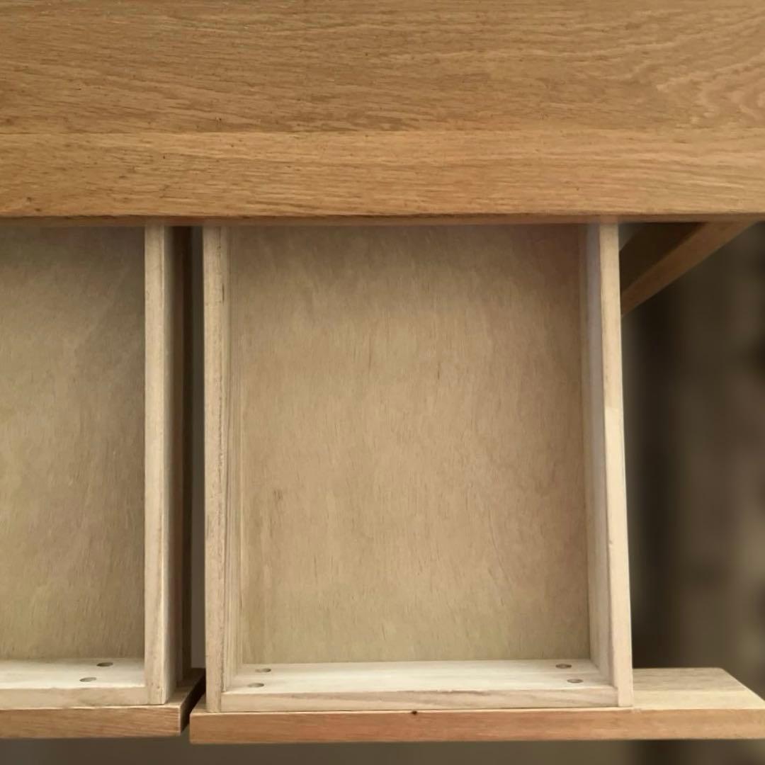 無印良品　デスク　勉強机　オーク材　Muji