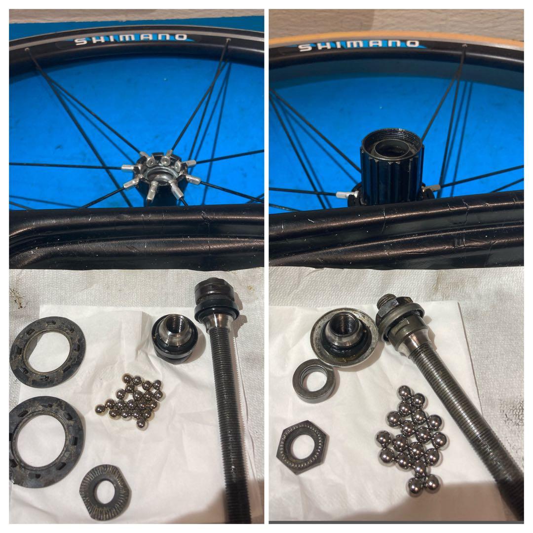 ★良品フルメンテ済 WH-R540 10sフリー 前後ホイール クイック付