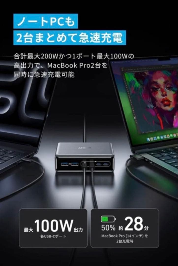新品未開封Anker Prime Charger 200W 6ports GeN
