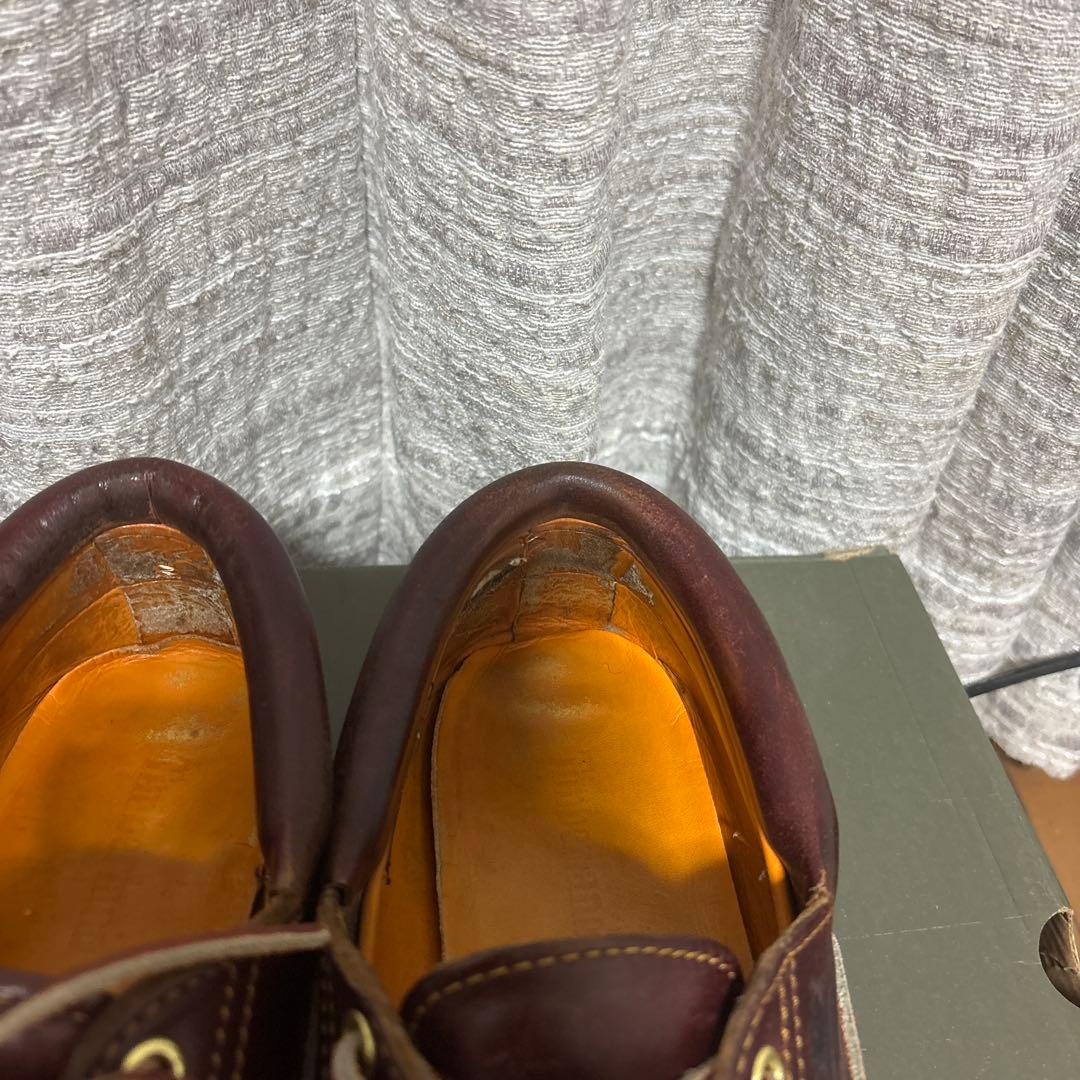 ティンバーランド モカシン　3eye バーガンディ