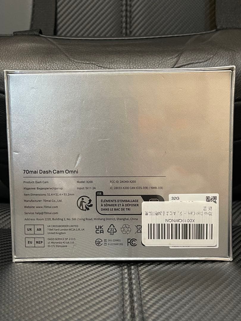 70mai Dash Cam Omni 【未開封】32GB