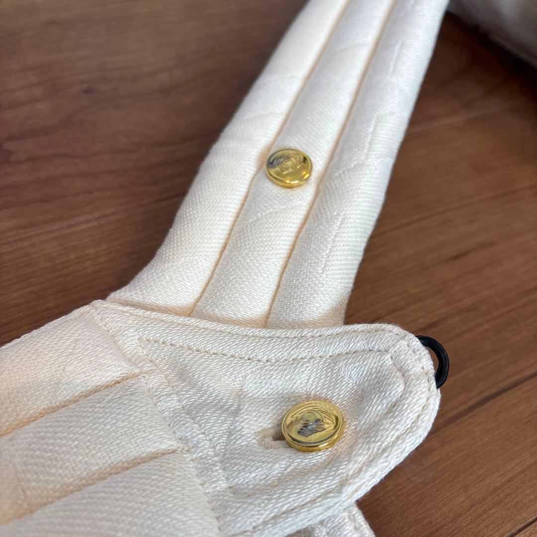 アーティポッペ　千鳥柄　ザイガイストツイードW オーガニックヘンプ　　ホワイト