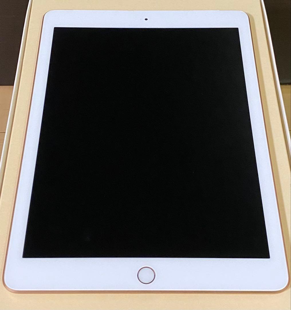 【希少iOS12】iPad6 Gold 32GB SIMフリー バッテリー99%