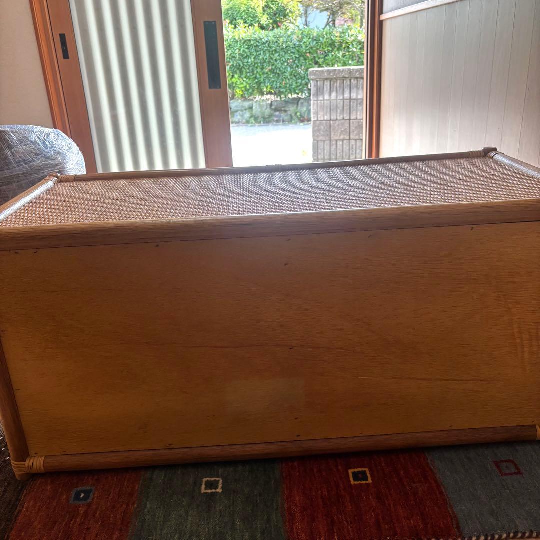 【良品】ヴィンテージ ラタン サイドボード チェスト 籘 vintage