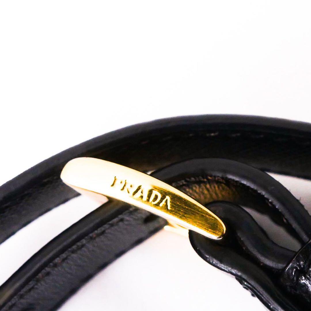 超美品 PRADA プラダ メッセンジャーバッグ ショルダーバッグ