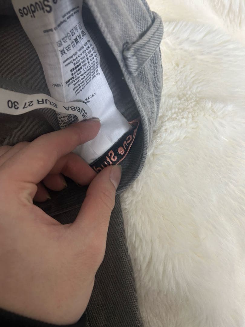 【美品】Acne studio リラックスフィットジーンズ 2022F グレー