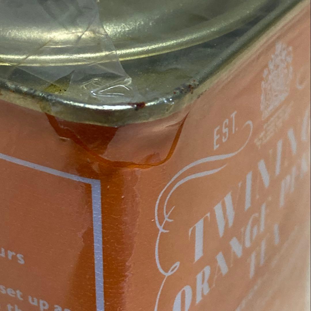 TWININGS 未開封 昭和レトロ紅茶缶/トワイニング オレンジペコ