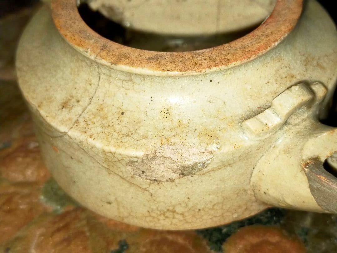 ♥御深井♥　急須　♥両口♥　発掘品　骨董　古玩