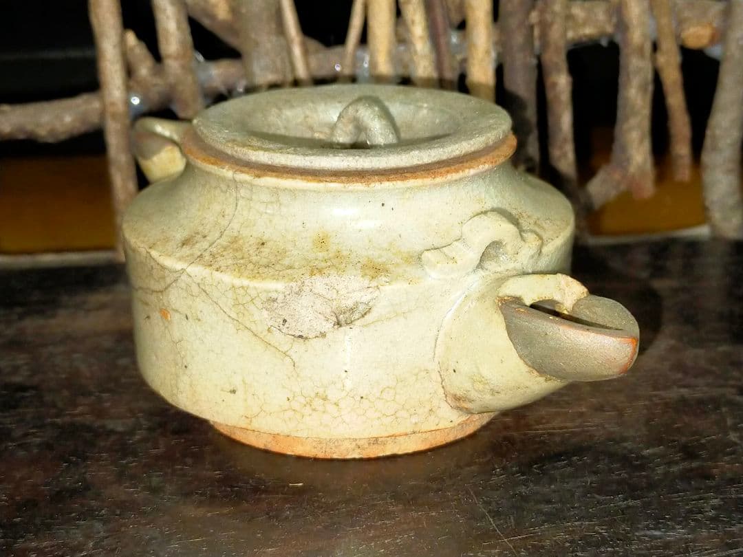 ♥御深井♥　急須　♥両口♥　発掘品　骨董　古玩