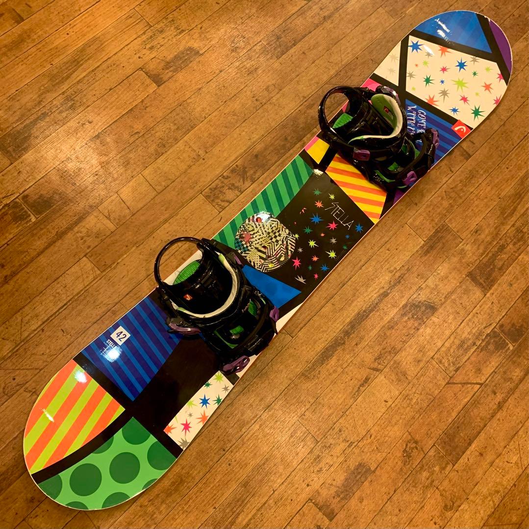 送料込！HEAD 142 K2 23cm レディーススノーボードフルセット！