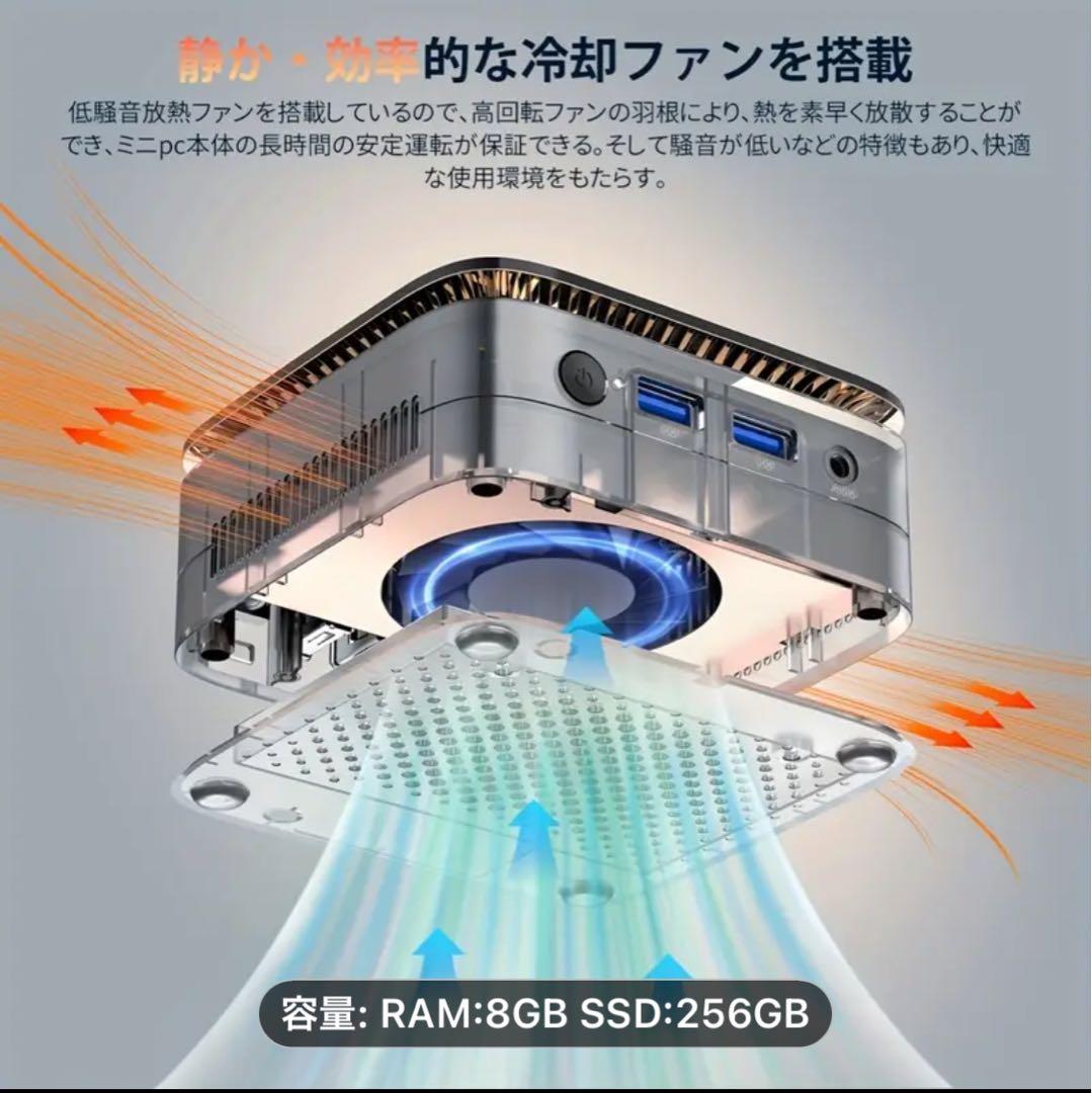 【新品未開封品】ミニPC intel N150 8GB 256GB