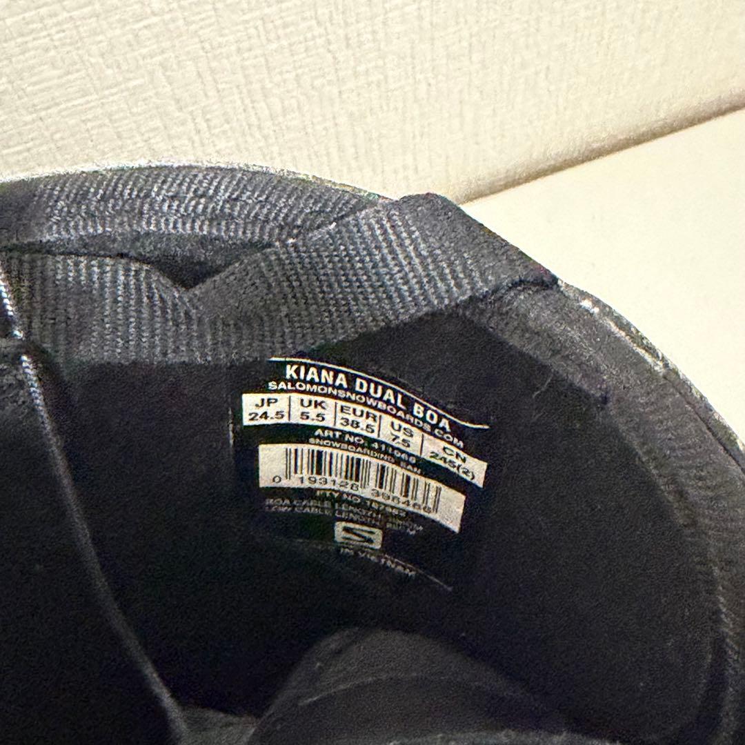 サロモン スノーボートブーツ 24.5cm DUAL BOA KIANA キアナ
