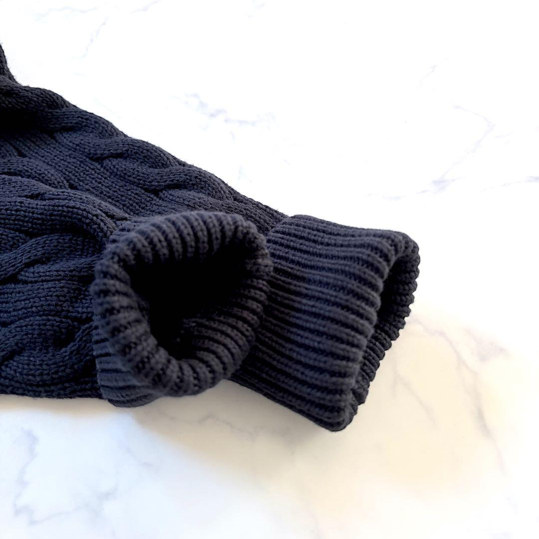 現行 POLO RALPH LAUREN ケーブルニット カーディガン 紺