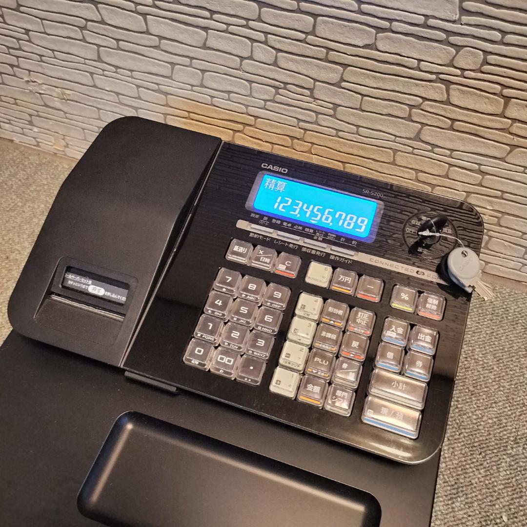 CASIO レジスター SR-S200-EX インボイス対応 ロール紙付き