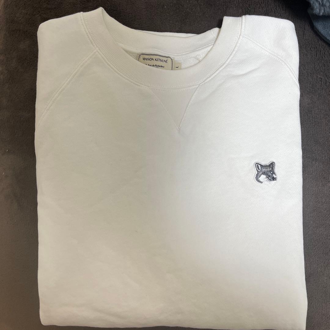MAISON KITSUNE メゾンキツネ スウェット トレーナー 白 刺繍