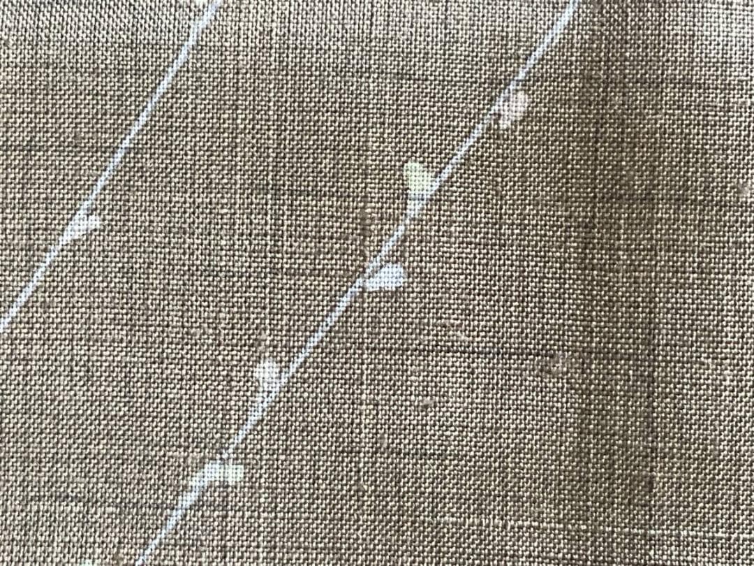 H*h様 ■E3919■美品■正絹■猫柳柄　紬　一つ紋　袷　訪問着■丈168　裄