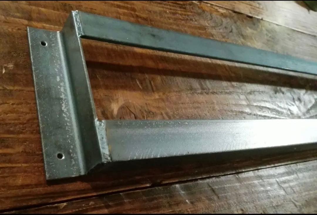 4つセット壁掛けブックラック　ウォールシェルフ　アイアン家具　ハンドメイド