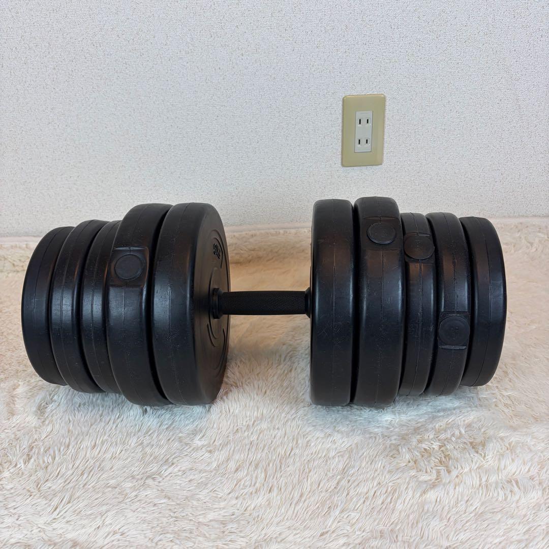 直接引き取り限定 約80kg 可変式 ダンベル プレート セット