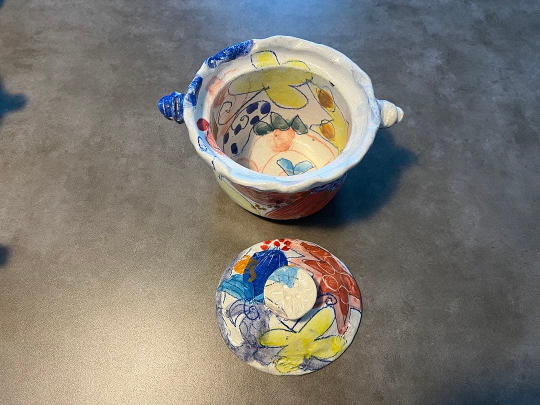 新品未使用　伊集院真理子　土鍋 1.5合サイズ トロピカル柄