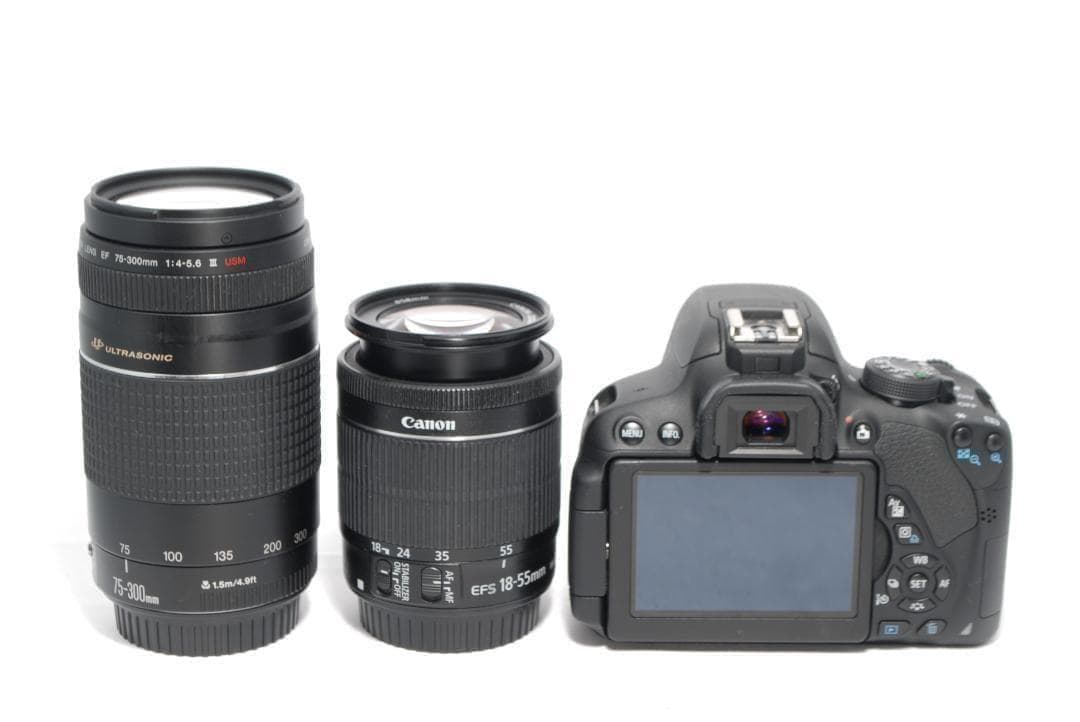 ✨CANON KISS X7i✨Wレンズ✨高速手振れ補正＆超望遠✨一眼レフ