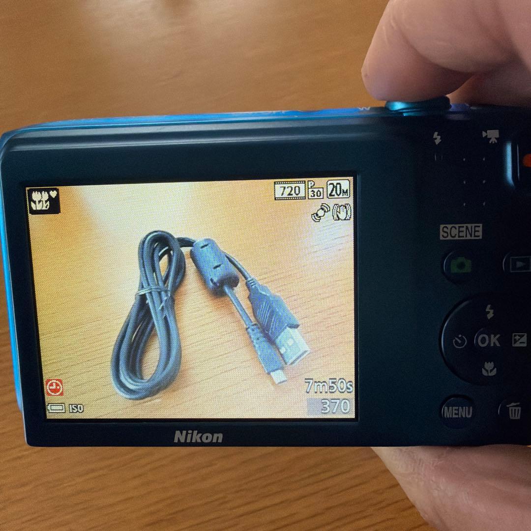 Nikon COOLPIX S3600 青色 コンパクトデジタルカメラ 美品