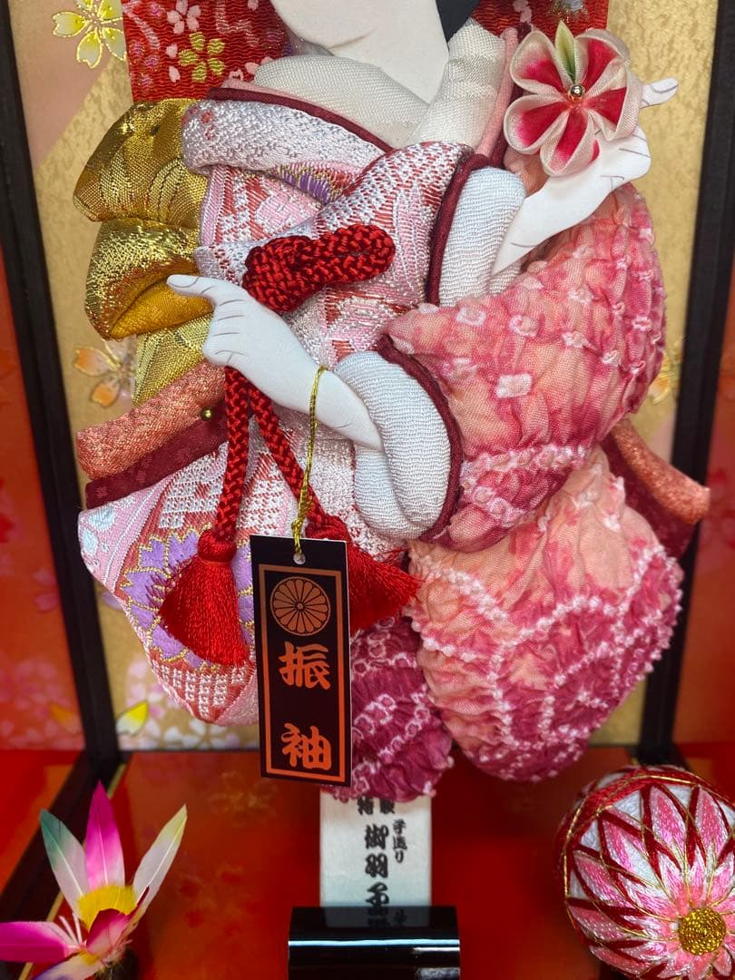 羽子板ガラスケース８号・コンパクトサイズ　間口約２４×奥行約１８×高さ約４０㎝