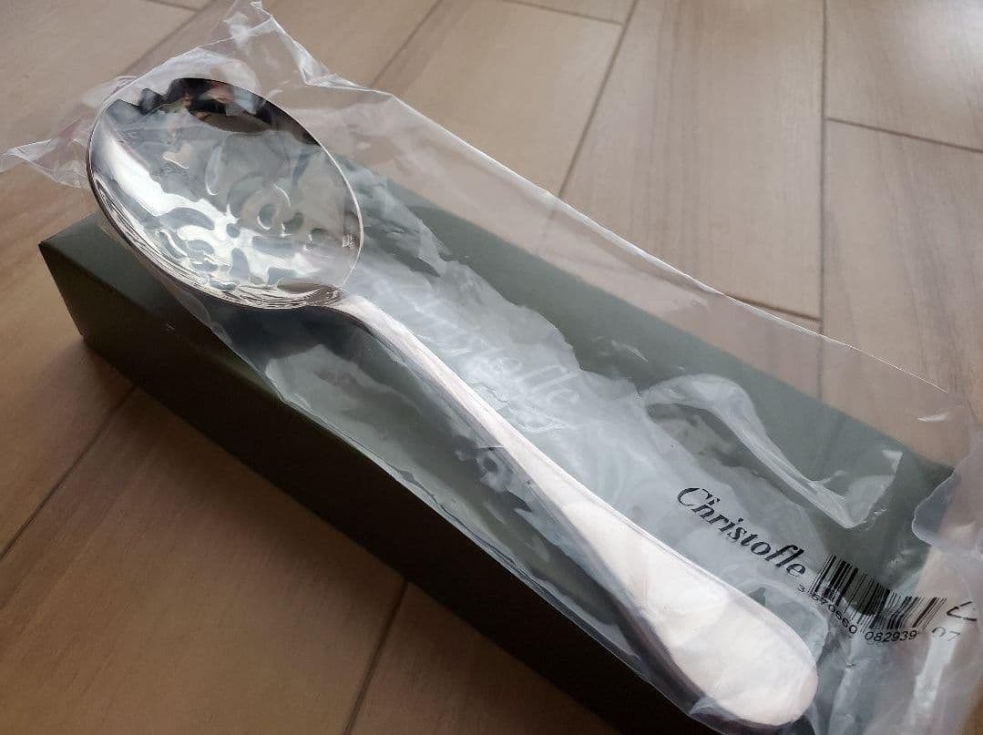 未使用箱入り☆クリストフル　穴あきスプーン