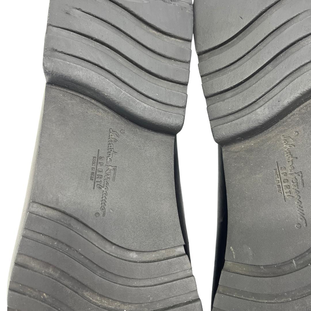 フェラガモ ガンチーニ金具 ローファー 黒 6.51/2【23.5】D【幅広め】