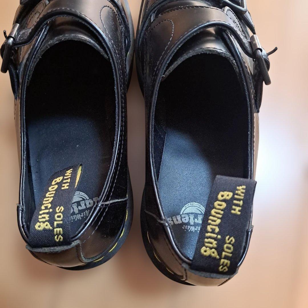 Dr.Martens レザー 厚底革靴 バックル付き 28㎝