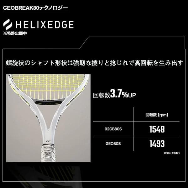 プレゼントあり！新品　YONEX GEOBREAK 80S テニスラケット張上