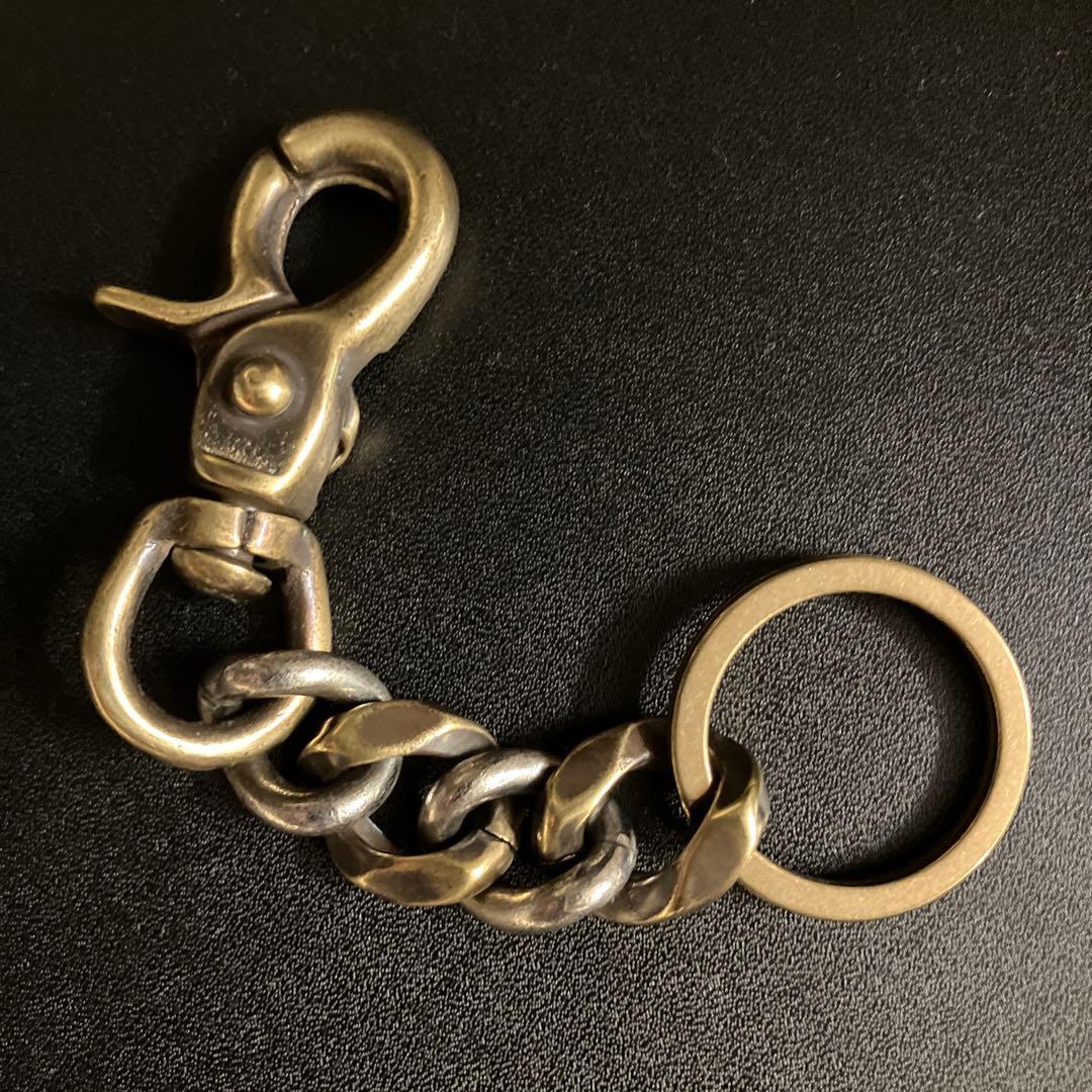 ブラス製　シルバー925メッキ　キーチェーン　新品未使用！