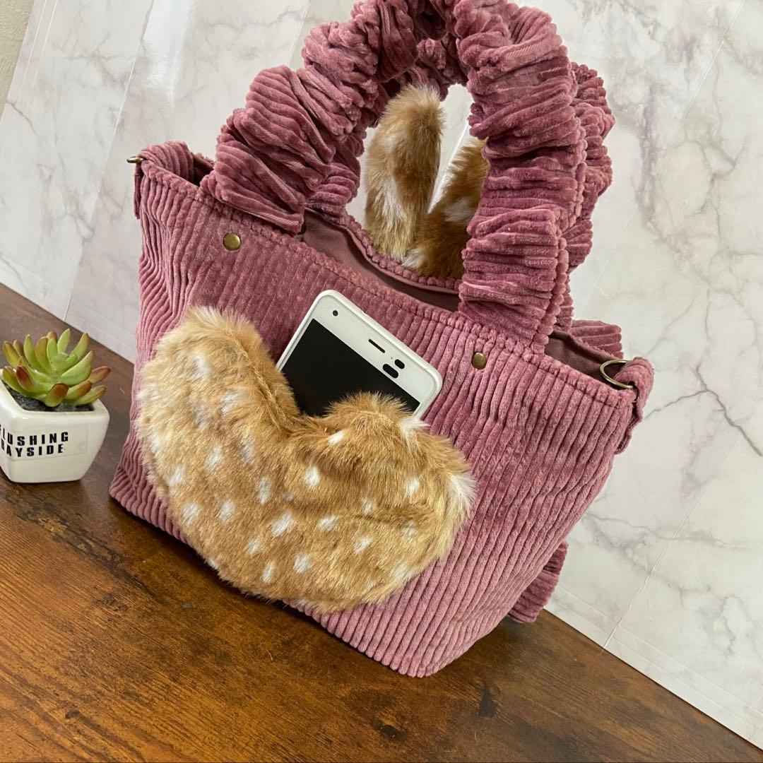 m*e様 コヤンイサムチョン【フリルバッグ】 トートバッグ 猫ちゃんバッグ