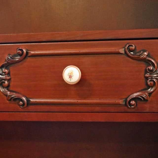 ブックケース イタリア 完成品 木製 本棚 アンティーク調