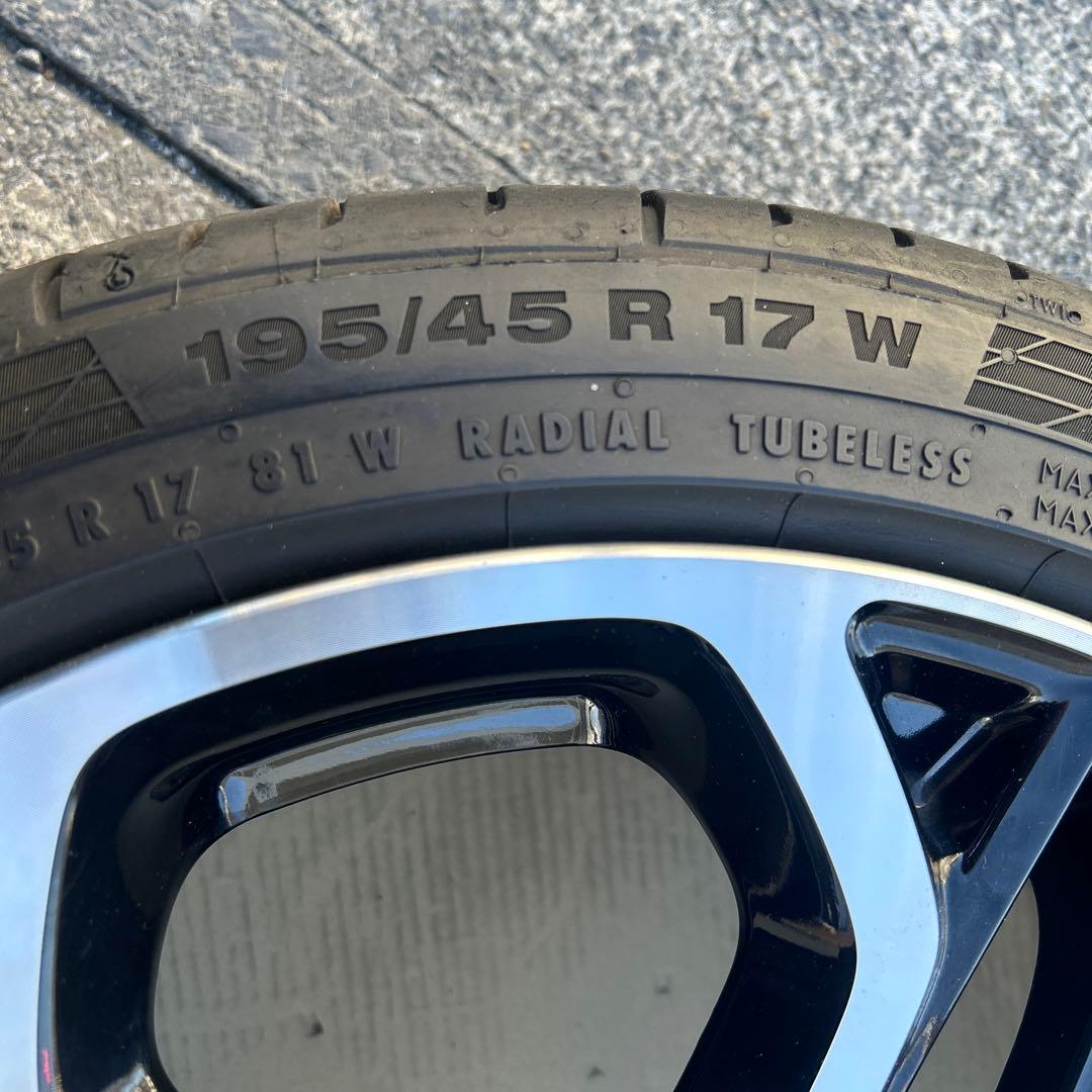 【ガリ傷無し1本売り】スイフトスポーツ 純正タイヤ&ホイール