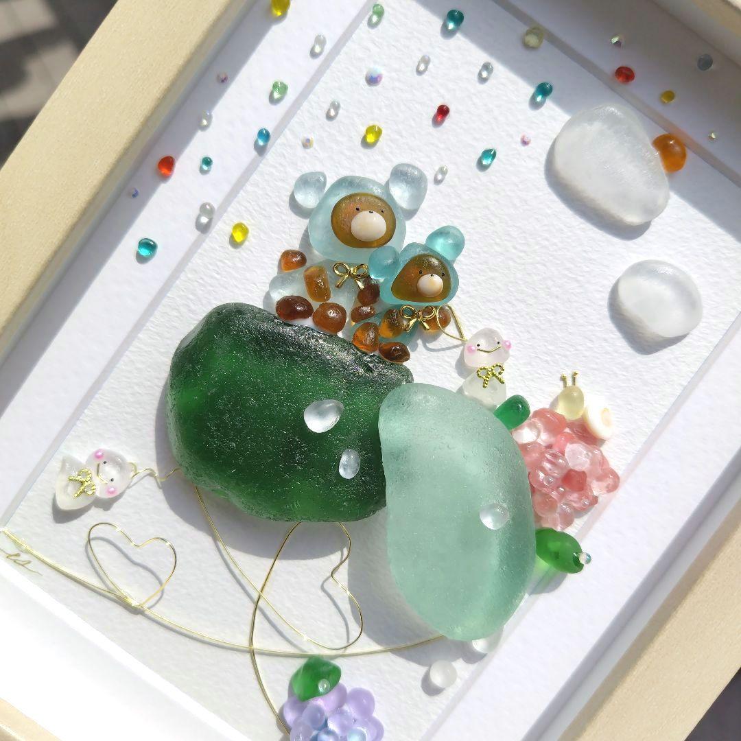 シーグラスアート『 雨の詩 』他5点