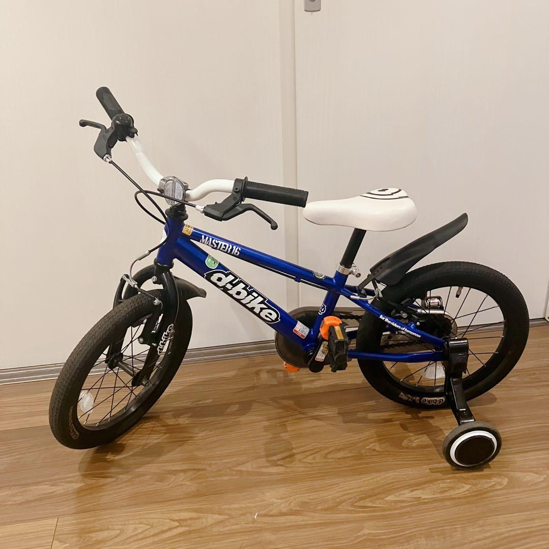 るんるん専用d-bike master 16インチ ブルー 送料無料補助輪無