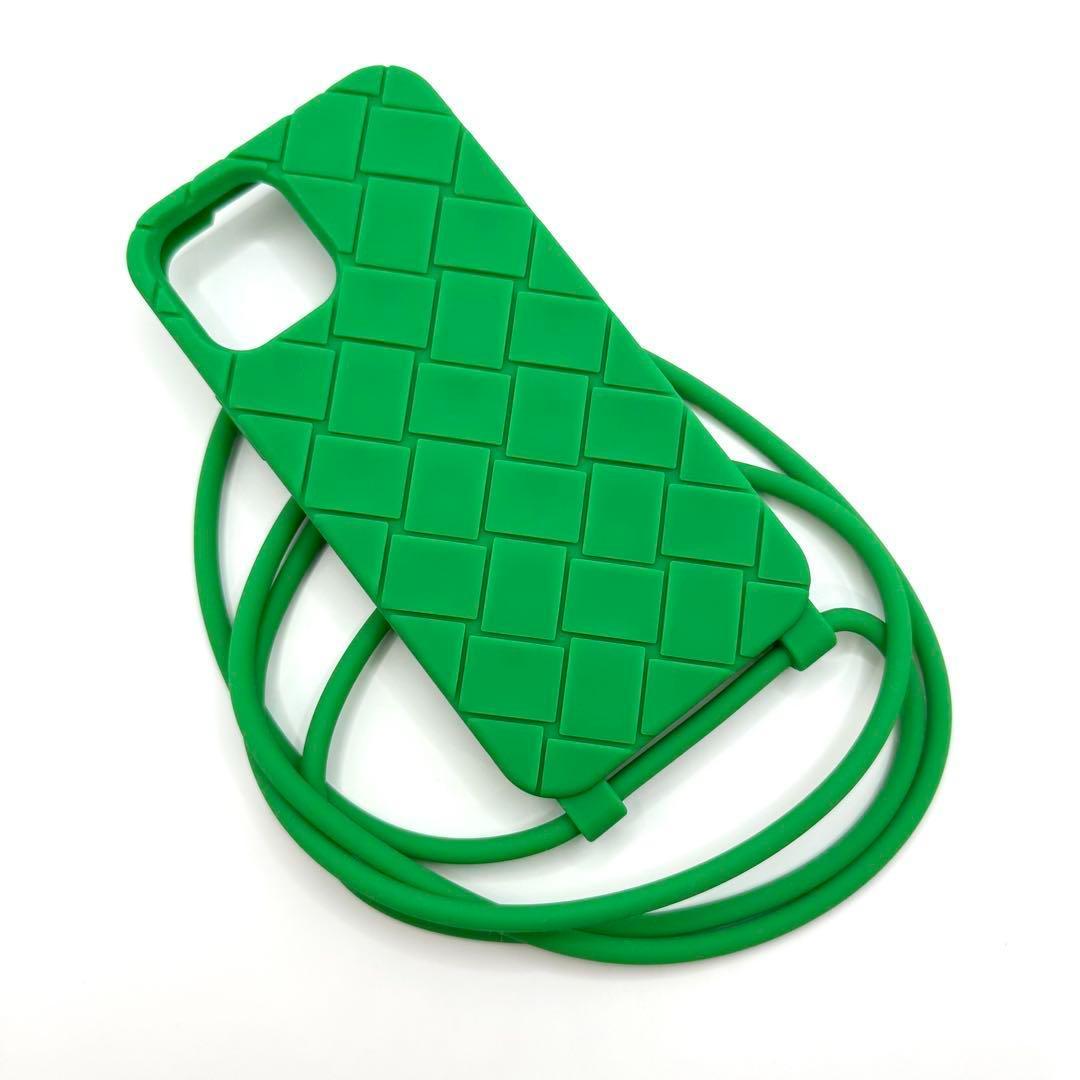 【新品未使用】BOTTEGA VENETA 　iPhoneケース12pro　紐付