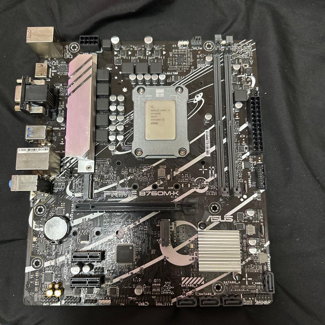 CPU + マザーボードセットi3-12100F