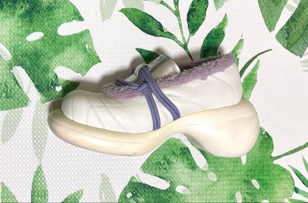 Grape 靴　シューズ　235cm　レア　白　紫　ホワイト　パープル