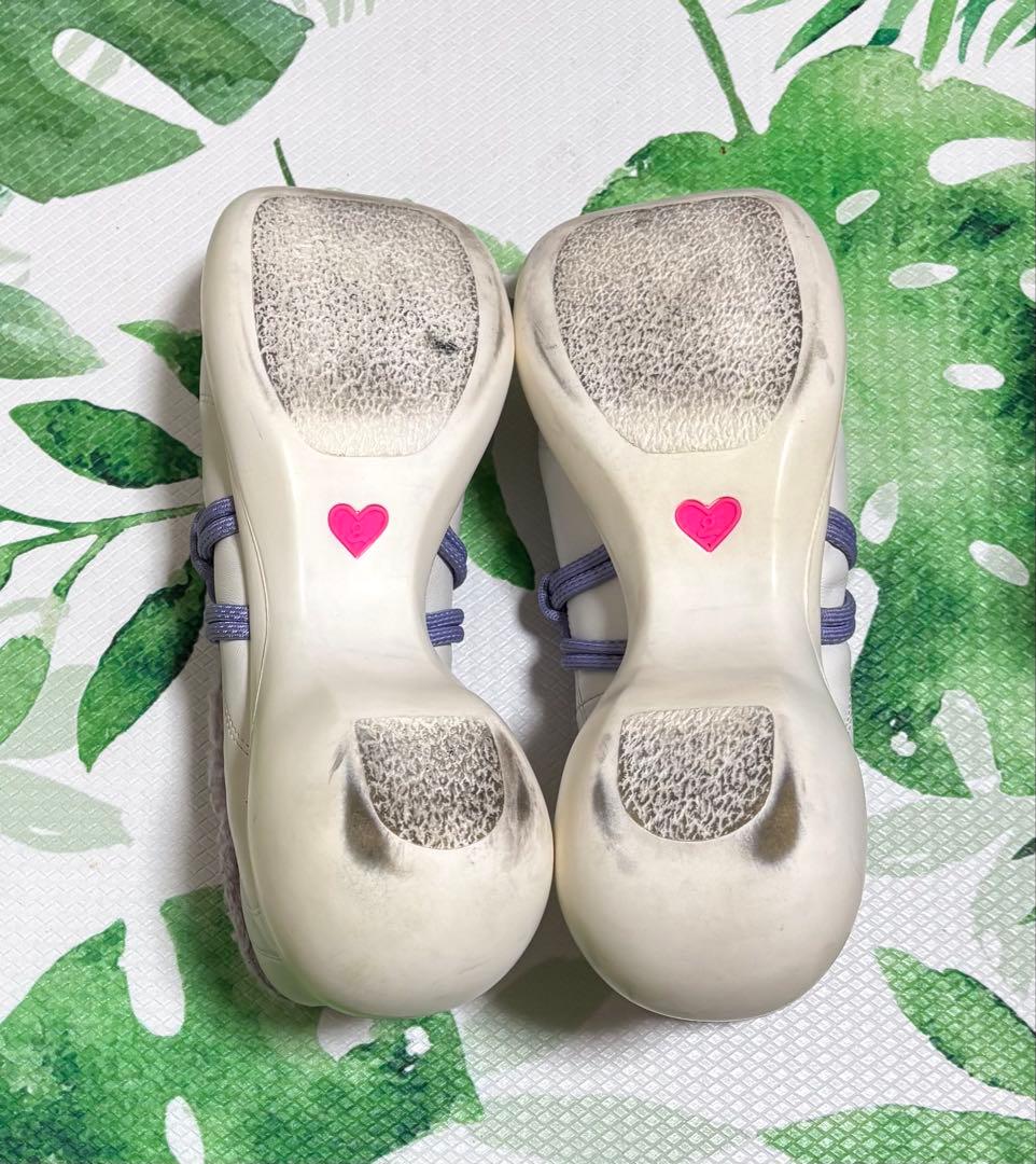 Grape 靴　シューズ　235cm　レア　白　紫　ホワイト　パープル