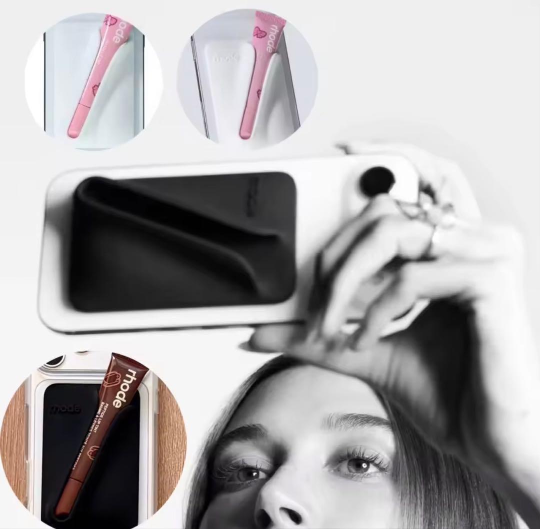 【新品未使用】rhode スナップオンリップケース ブラック　ヘイリービーバー