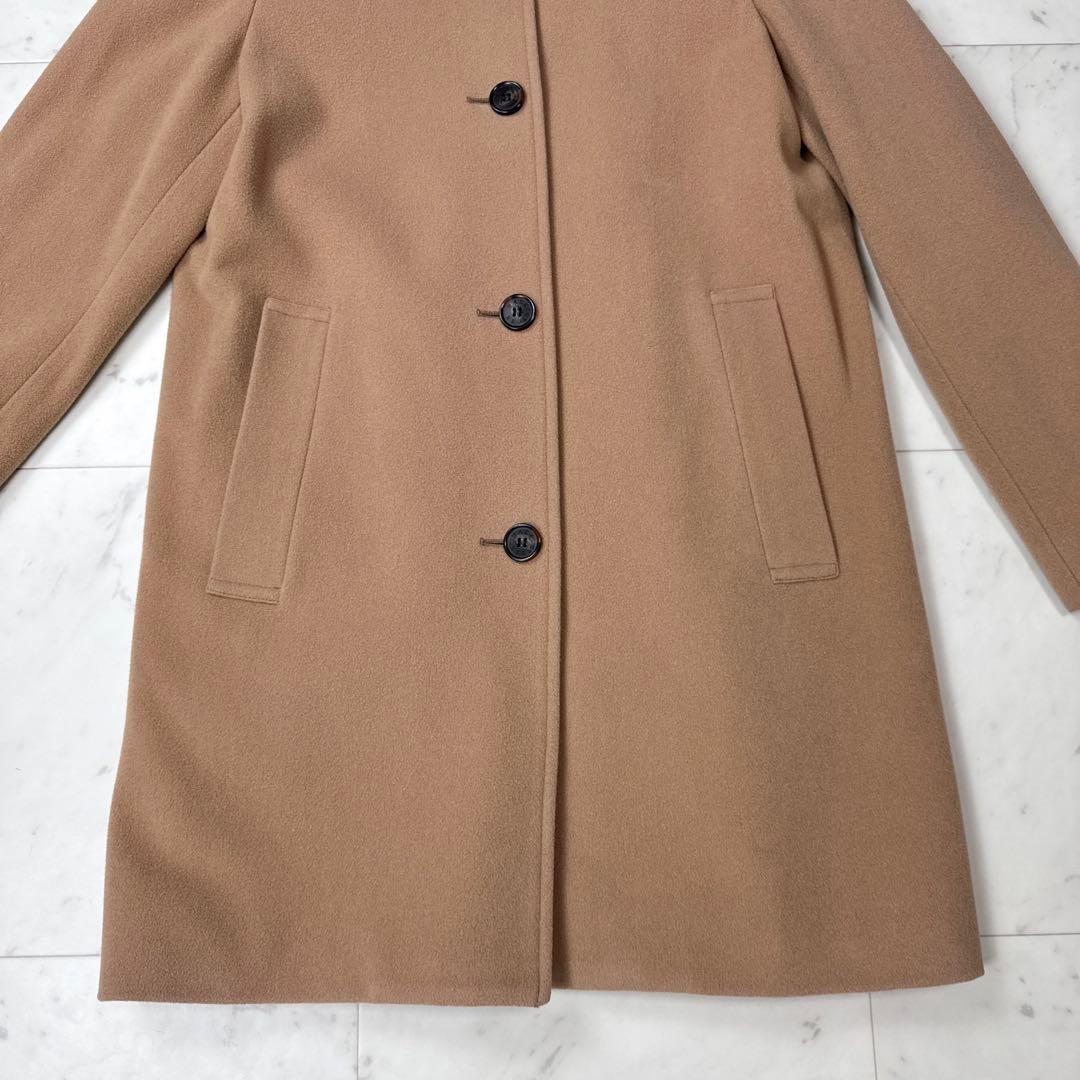 美品 マッキントッシュロンドン メルトンステンカラーコート キャメル サイズ38