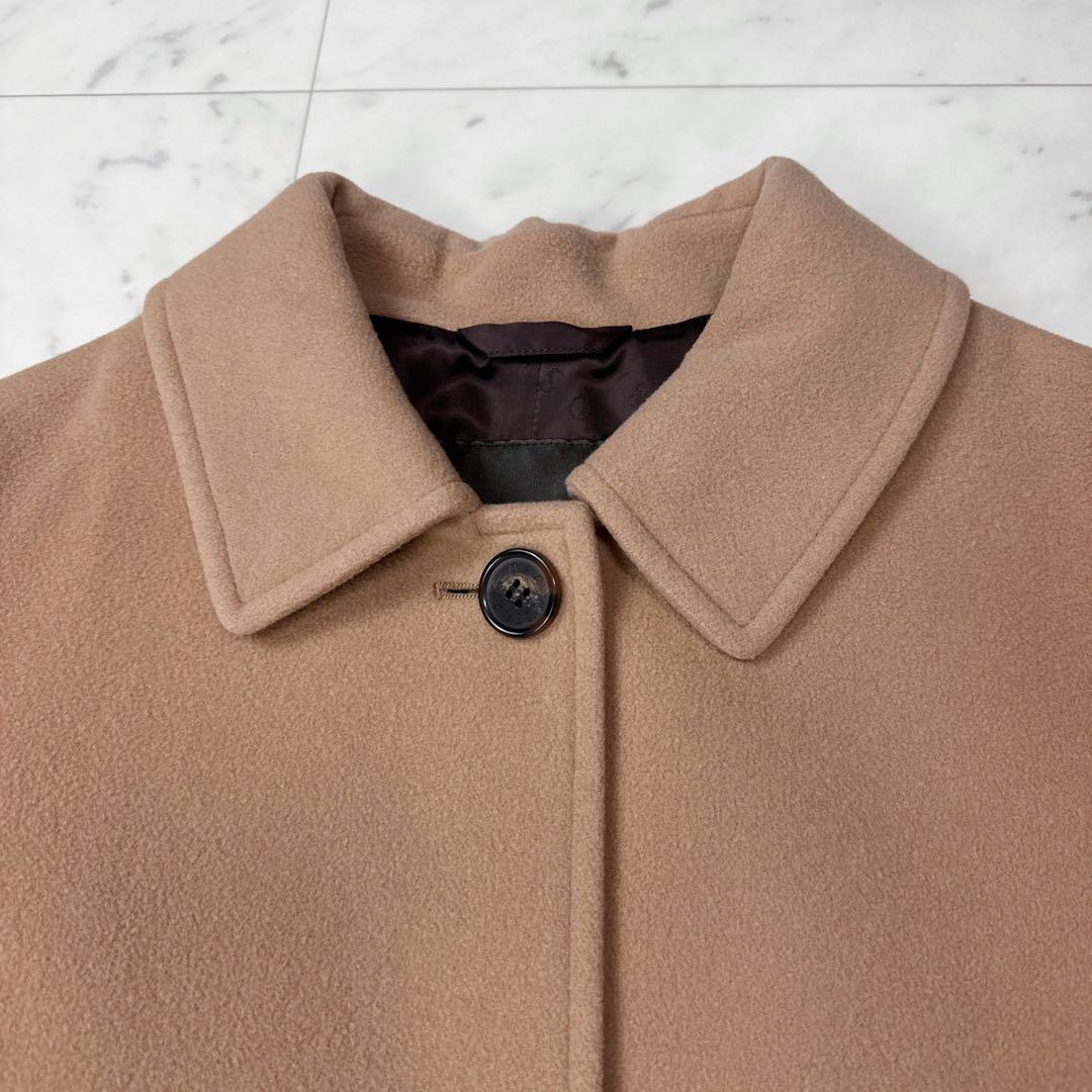 美品 マッキントッシュロンドン メルトンステンカラーコート キャメル サイズ38