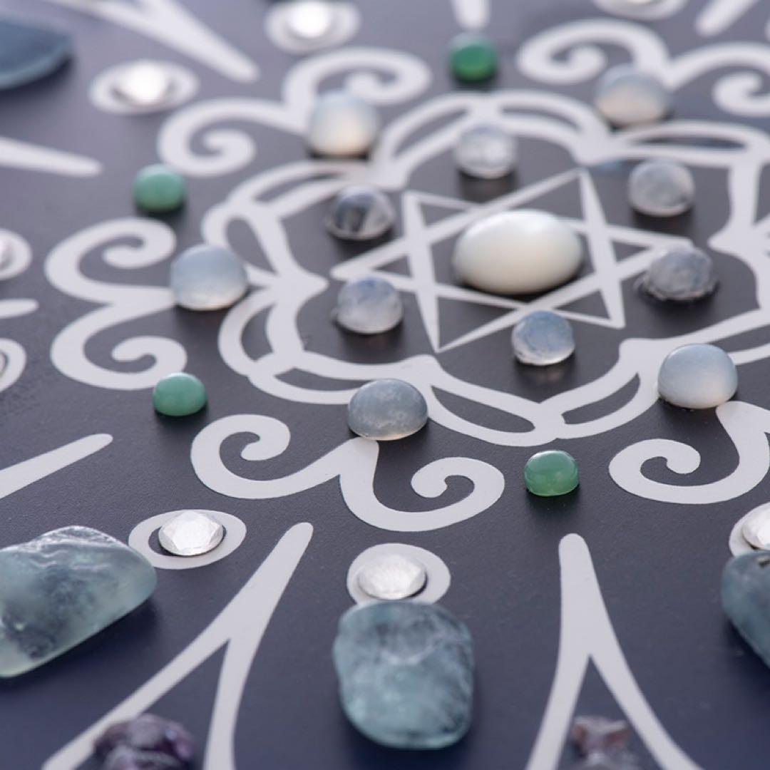 『新月満月の陰陽クリスタルアート』 新月アート＆満月アート 1セット