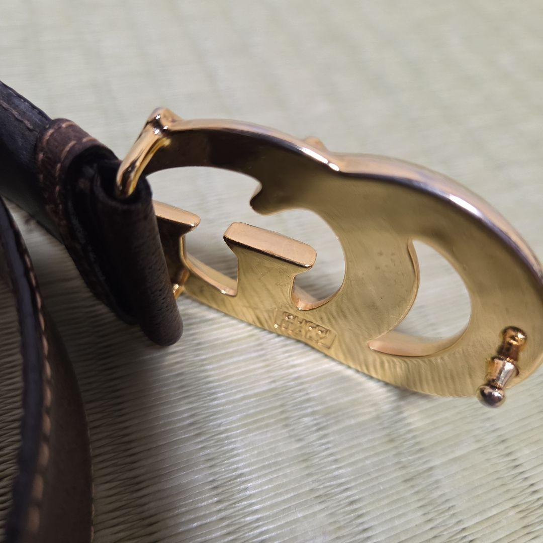 GUCCI グッチ ベルト GGマーモント レザー ブラウン ベルト