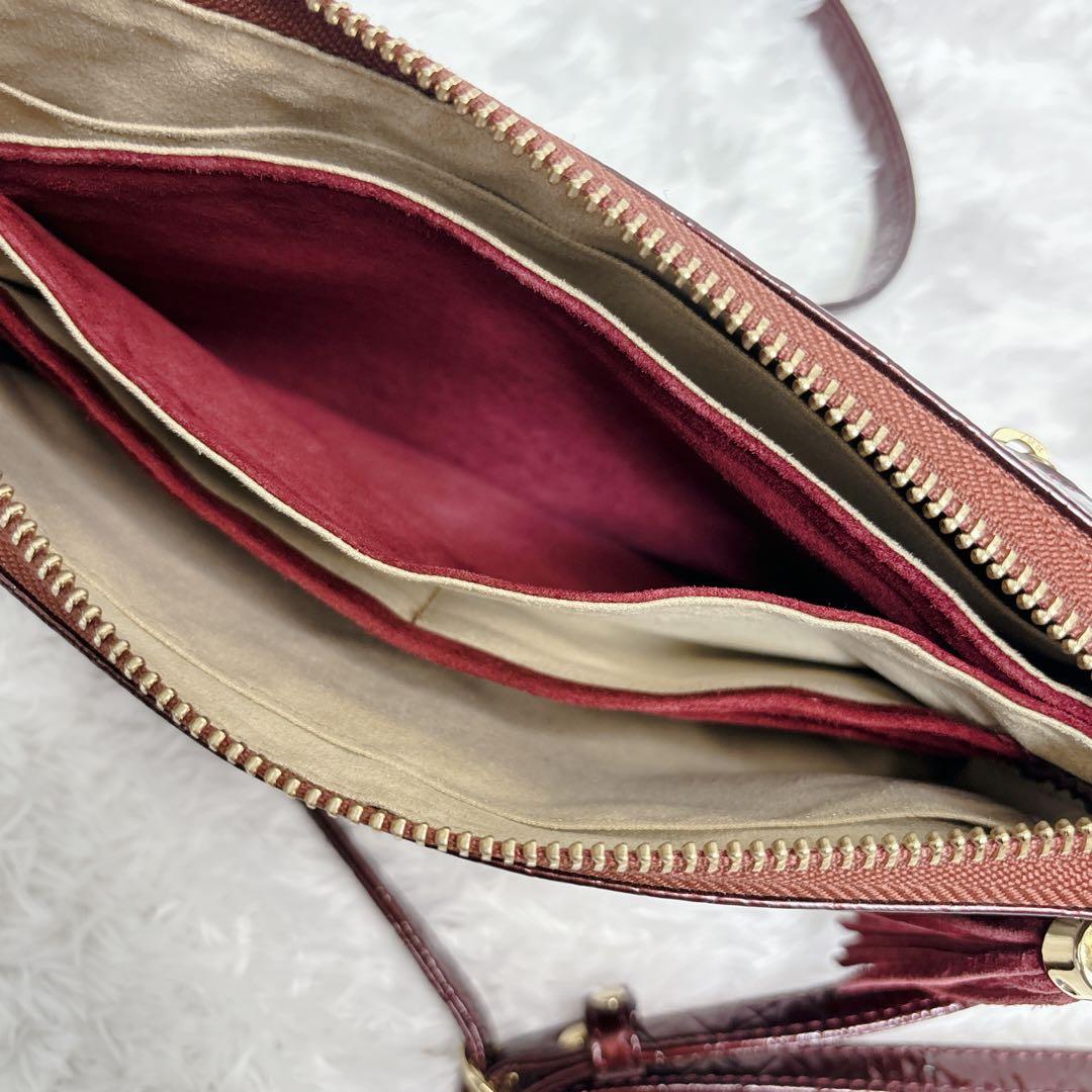 ATAO アタオ お財布ポシェット ブーブー クロス 財布 ワイン ショルダー