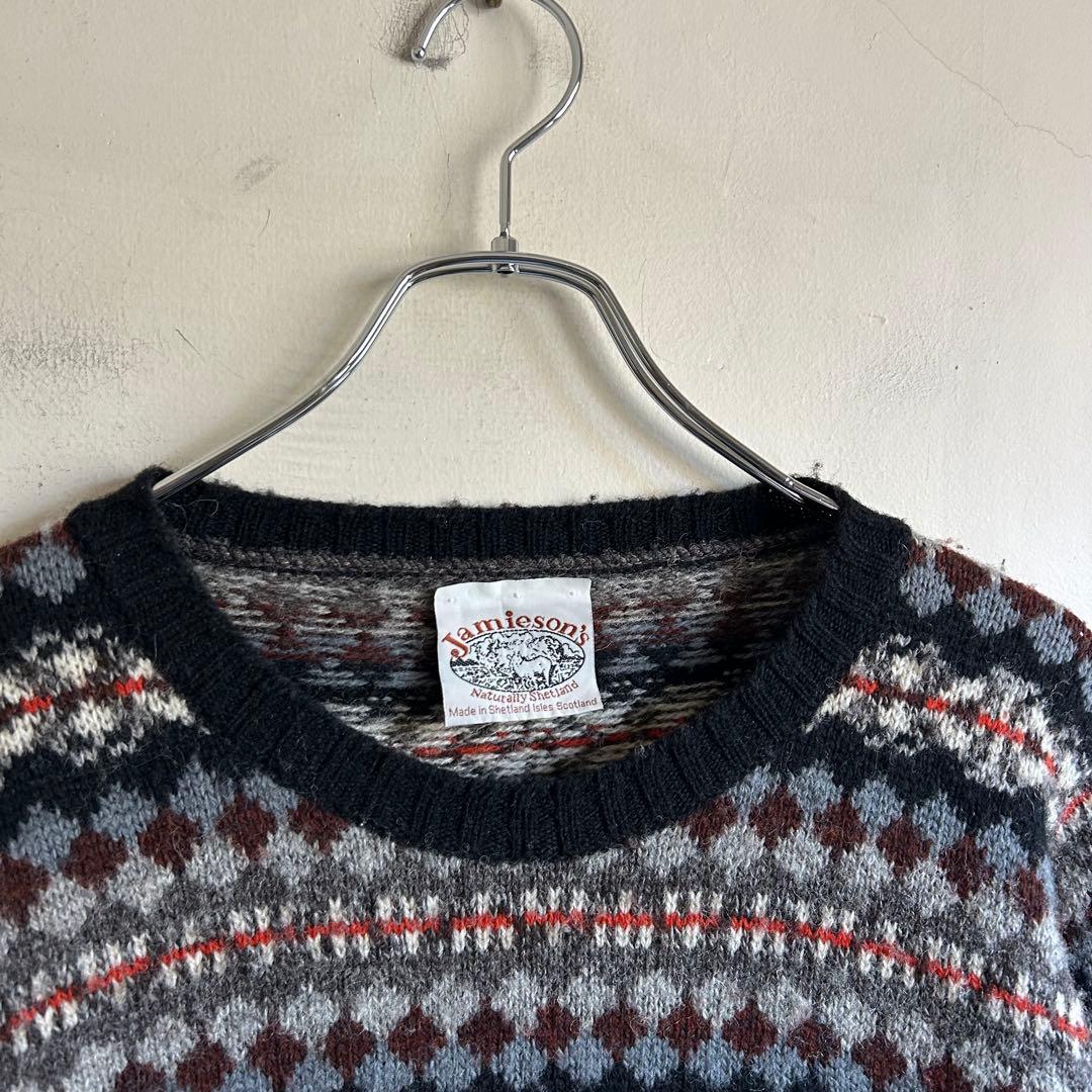 スコットランド製 JAMIESON'S フェアアイルニット ジャミーソンズ