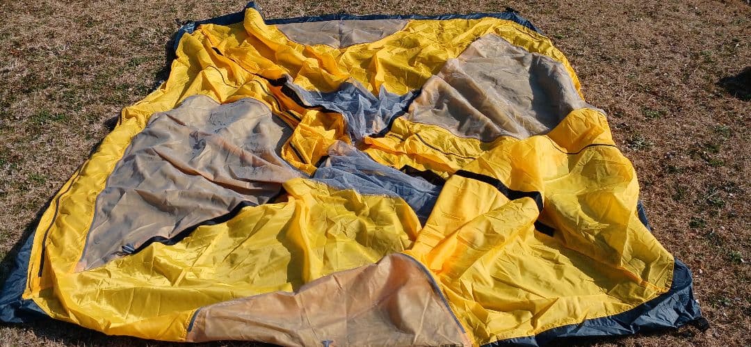 geer Top 4人用イエローテント PU3000MM 防水 4シーズン