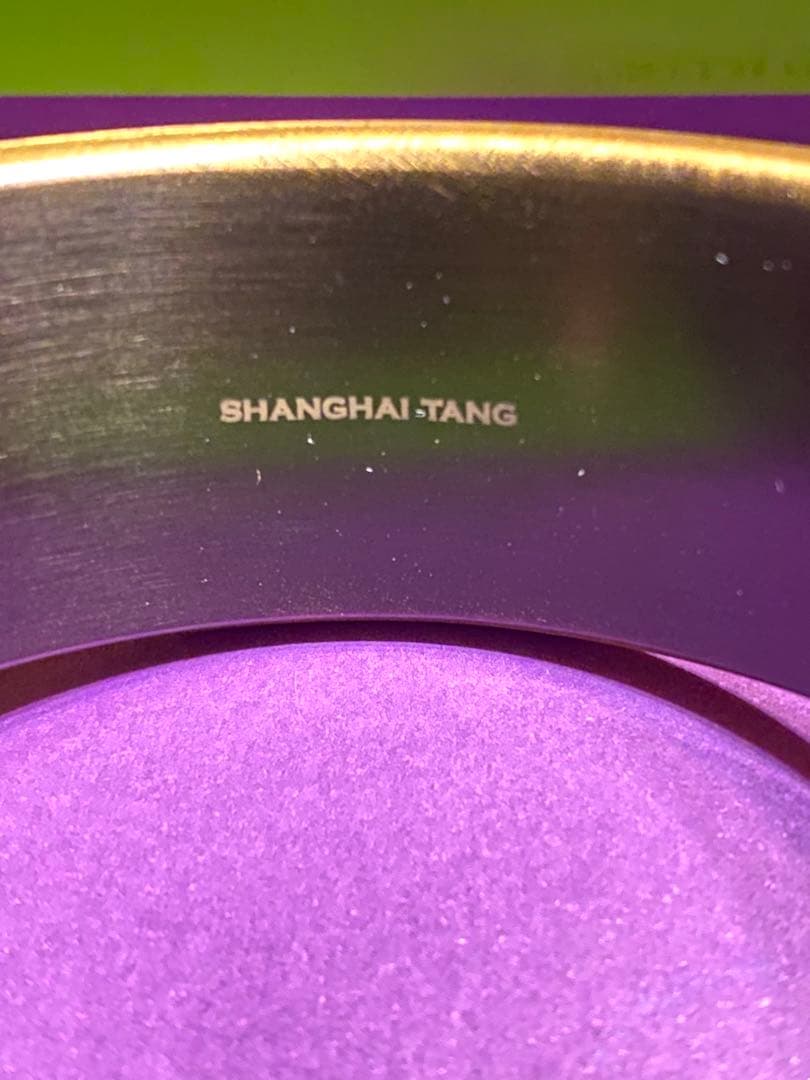 SHANGHAI TANG /上海灘/琺瑯バングル（黄銅製/真鍮）未使用